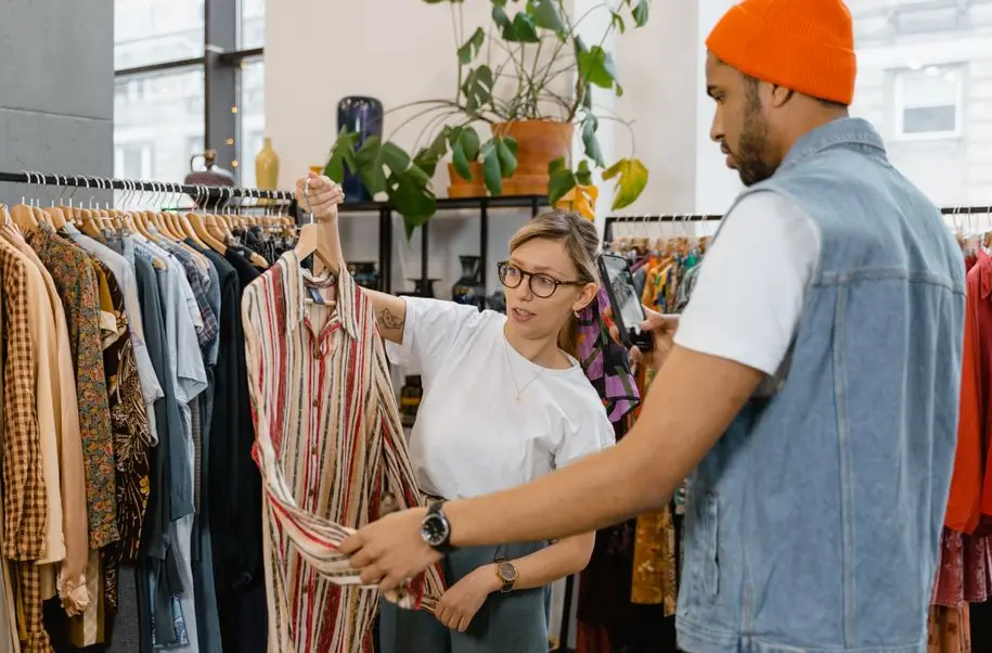 Wigahi stylists reviewing a client wardrobe plan